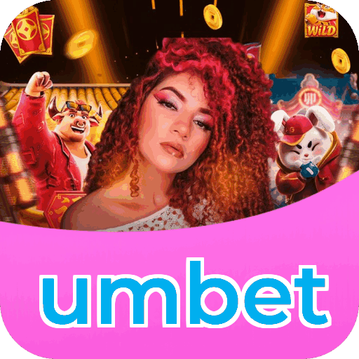 Interface do aplicativo umbet mostrando jogos disponíveis no iOS e Android